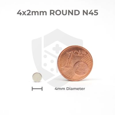 MiniatureAid Magnet 4x2 Größenvergleich