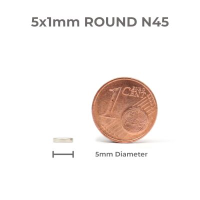 MiniatureAid Magnet 5x1 Gr&ouml;&szlig;envergleich