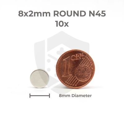 MiniatureAid Magnet 8x2 Größenvergleich