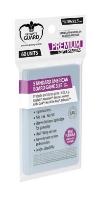 Ultimate Guard Premium Soft Sleeves f&uuml;r Brettspielkarten Standard American (60)