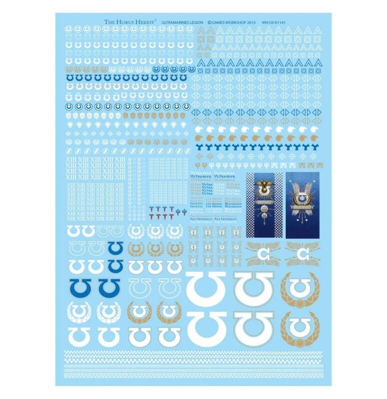 Abziebilderbogen der Legion der Ultramarines