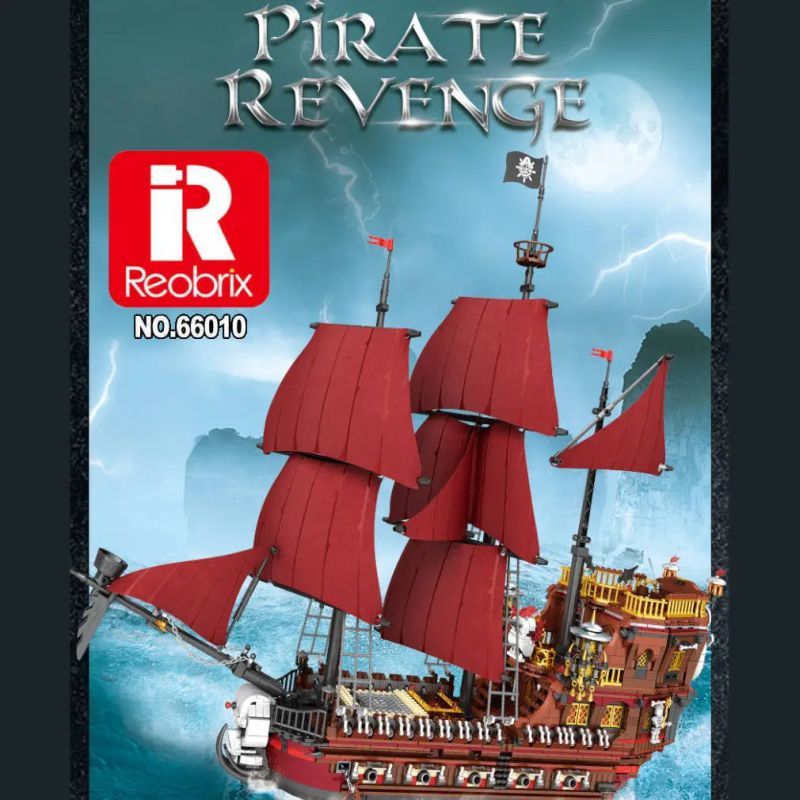 Reobrix Piratenschiff „Pirate Revenge“ Vorderseite