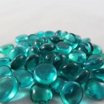 Gaming Glass Stones in Tube - Crystal Teal (40)