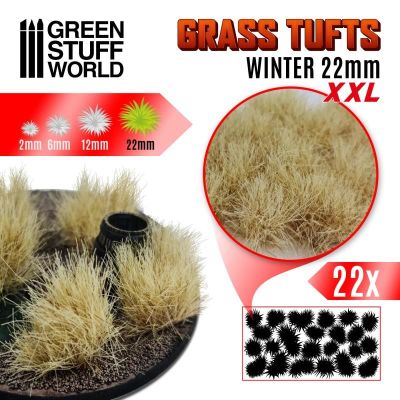 Grass TUFTS - 22mm self-adhesive - WINTER
