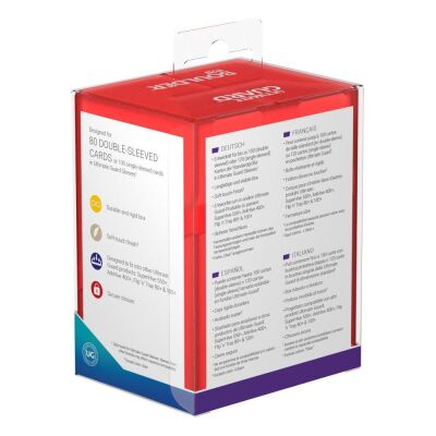 Ultimate Guard Boulder Deck Case 80+ Standardgr&ouml;&szlig;e Ruby