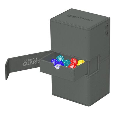 Ultimate Guard Twin Flip&acute;n&acute;Tray Case 200+ XenoSkin Monocolor Grau