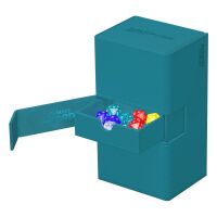 Ultimate Guard Twin Flip&acute;n&acute;Tray Case 200+ XenoSkin Monocolor Petrolblau