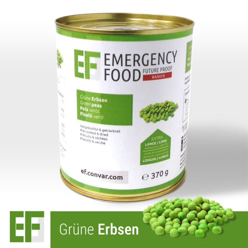 EF BASICS Grüne Erbsen (370 g)