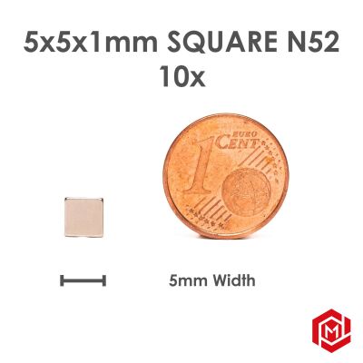 MiniatureAid Magnet 5x5x1 quadratisch...