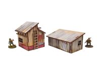 WW2 Normandy Small Sheds w. Dovecote PREPAINTED Inhalt