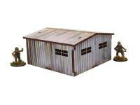 WW2 Normandy Large Tin Shed PREPAINTED Inhalt