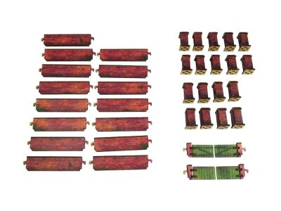 WW2 Normandy Wall w. Gate (low) PREPAINTED Inhalt