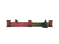 WW2 Normandy Wall w. Gate (low) PREPAINTED Inhalt