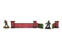 WW2 Normandy Wall w. Gate (low) PREPAINTED Inhalt