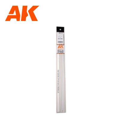 STYRENE STRIP - Half Cane - 1x350mm (5 Strip)