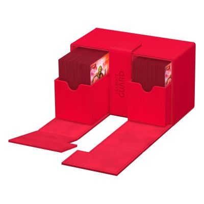 Ultimate Guard Twin Flip`n`Tray 160+ XenoSkin Monocolor Rot