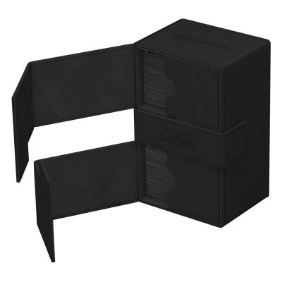 Ultimate Guard Twin Flip`n`Tray 160+ XenoSkin Monocolor Schwarz