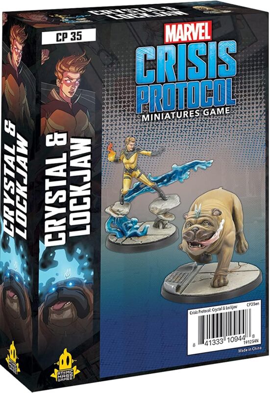 Marvel Crisis Protocol: Miniatures Game: Crystal & Lockjaw Character Pack