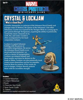 Marvel Crisis Protocol: Miniatures Game: Crystal &amp; Lockjaw Character Pack