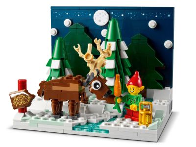 LEGO Creator - 40484 Vorgarten des Weihnachtsmanns Inhalt