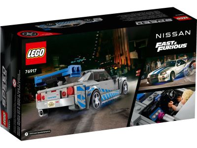 LEGO Speed Champions - 76917 2 Fast 2 Furious &ndash; Nissan Skyline GT-R (R34) Verpackung R&uuml;ckseite