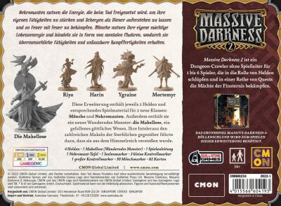 Massive Darkness 2: M&ouml;nche &amp; Nekromanten gegen die Makellose R&uuml;ckseite