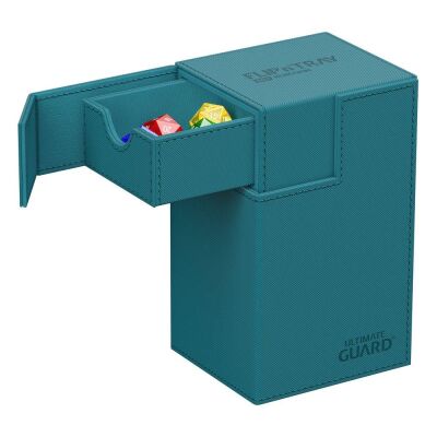 Ultimate Guard Flip`n`Tray 80+ XenoSkin Monocolor Petrolblau