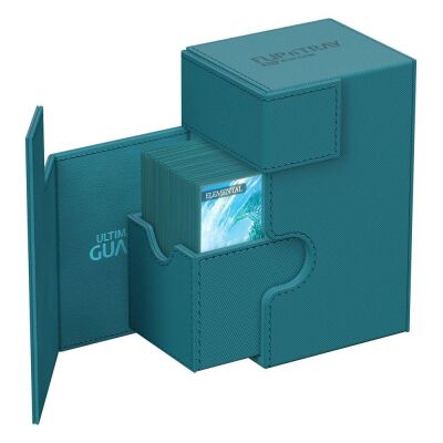 Ultimate Guard Flip`n`Tray 80+ XenoSkin Monocolor Petrolblau