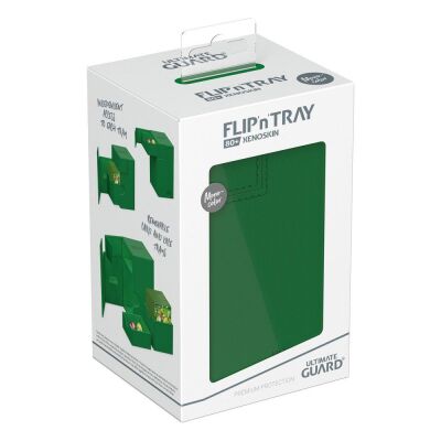 Ultimate Guard Flip`n`Tray 80+ XenoSkin Monocolor Gr&uuml;n