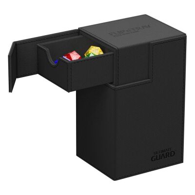 Ultimate Guard Flip`n`Tray 80+ XenoSkin Monocolor Schwarz