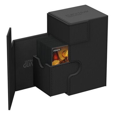 Ultimate Guard Flip`n`Tray 80+ XenoSkin Monocolor Schwarz