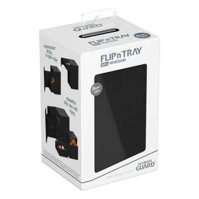 Ultimate Guard Flip`n`Tray 80+ XenoSkin Monocolor Schwarz