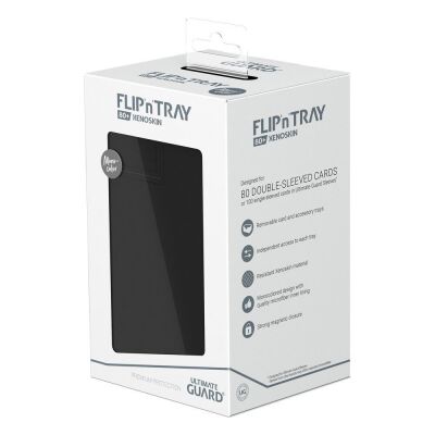 Ultimate Guard Flip`n`Tray 80+ XenoSkin Monocolor Schwarz