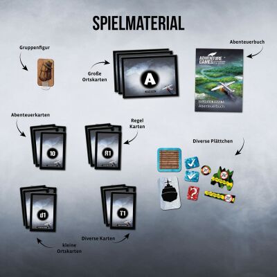 Adventure Games &ndash; Expedition Azcana Spielmaterial