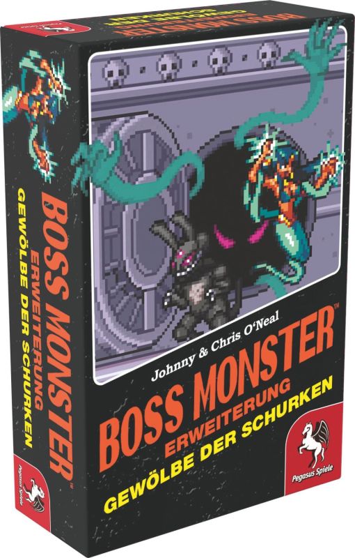 Boss Monster: Gewölbe der Schurken Mini-Erweiterung Verpackung Vorderseite