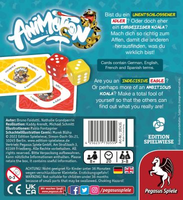 Animotion (Edition Spielwiese) Verpackung R&uuml;ckseite