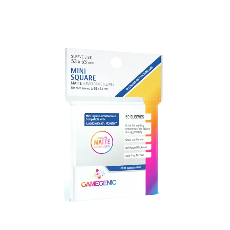 MATTE Mini Square-Sized Sleeves 53 x 53 mm