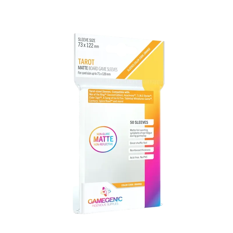 MATTE Tarot-Sized Sleeves 73 x 122 mm
