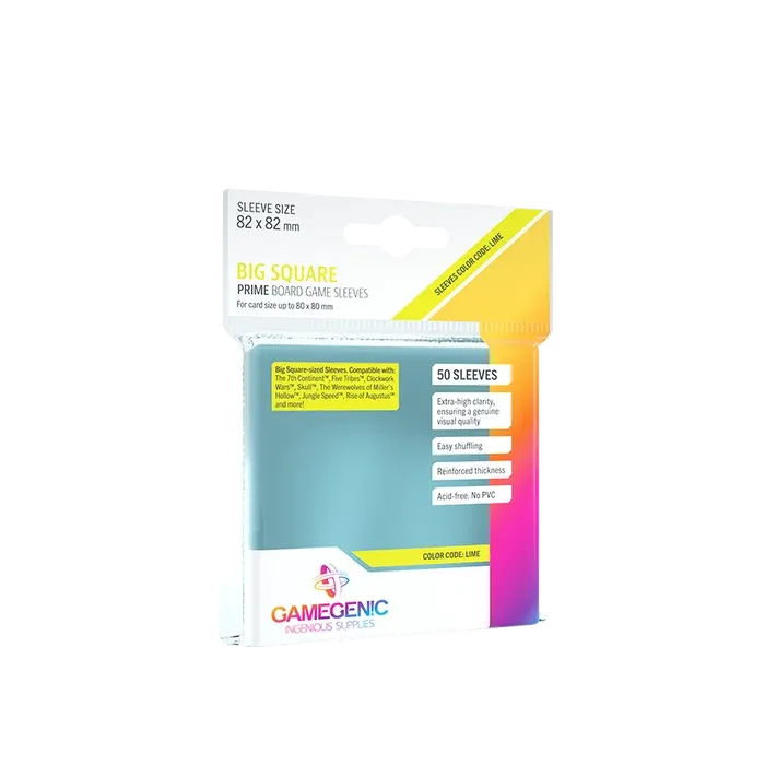 PRIME Big Square-Sized Sleeves 82 x 82 mm
