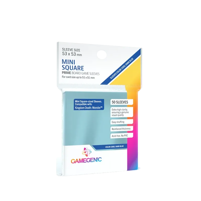 PRIME Mini Square-Sized Sleeves 53 x 53 mm