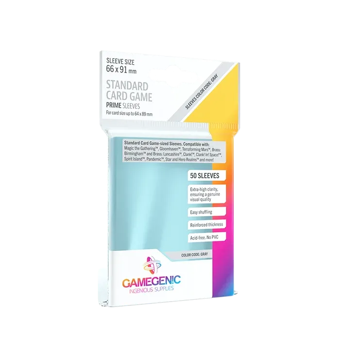 PRIME Standard Card Game Sleeves 66 x 91 mm