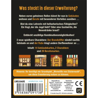 Werw&ouml;lfe von D&uuml;sterwald &ndash; Die Gemeinde R&uuml;ckseite