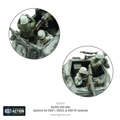 Sd.Kfz 250/1 (Alte) half-track (options to make 250/1, 250/3 or 250/10 variants)