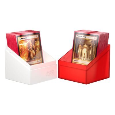 Ultimate Guard Boulder Deck Case 100+ SYNERGY Rot/Wei&szlig;