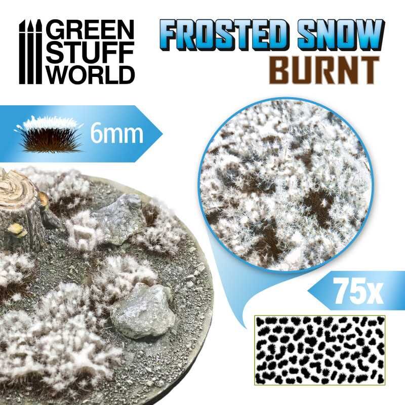 Shrubs Tufts - 6mm Frosted Snow - Burnt