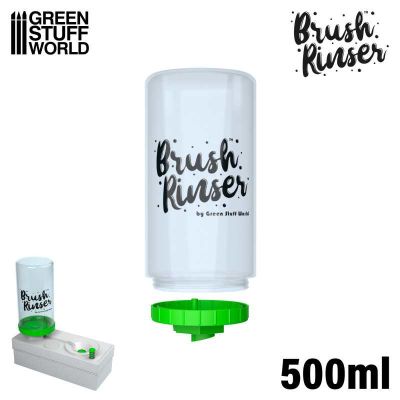 Brush Rinser Bottle (500ml) - Green