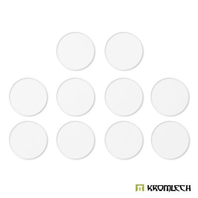 Clear Acrylic Bases: Round 90mm (10x)