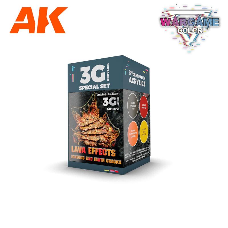 Wargame Color Set Lava Effects (4x17ml)