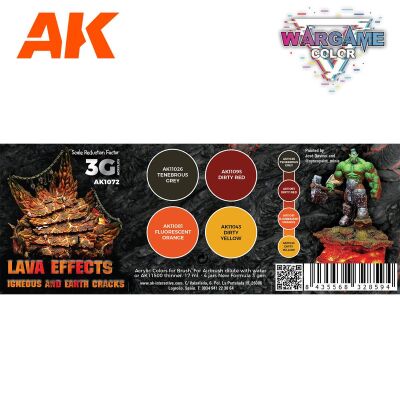 Wargame Color Set Lava Effects (4x17ml)