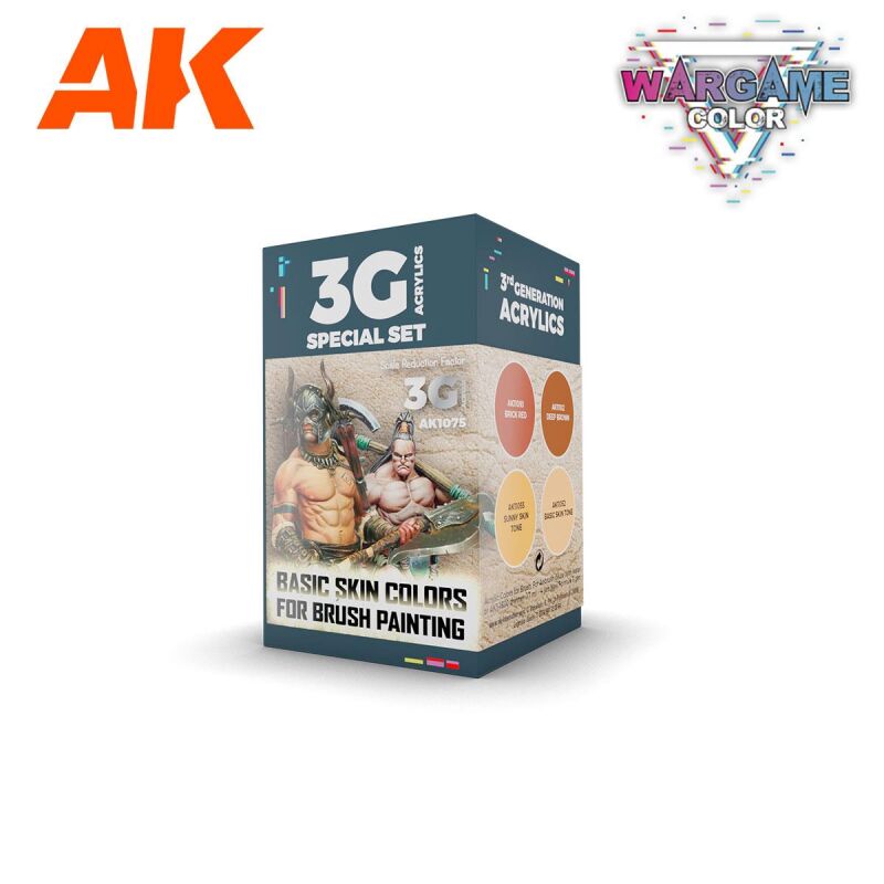 Wargame Color Set Basic Skin Colors (4x17ml)